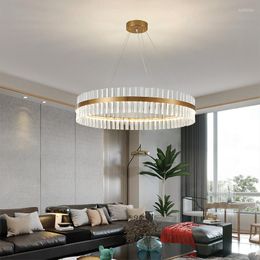 Pendant Lamps YUNYI Lamp Round Art Chandelier Led Living Room Light Post Modern Creative Crystal Chandelie