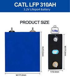 CATL 310AH LiFePO4 Battery 12V Lithium Prismatic Phosphate LiPO battery pack for Solar Energy Storage not EVE or Lishen 272AH