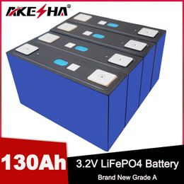 New 4/8PCS 12V 24V Lifepo4 130Ah Battery Rechargeable Batteries Pack For Electric Touring Car RV Solar Cells EU US Tax Exemption