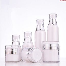 Luxury Facial Cream Jars 15G 30G 50G Acrylic Cosmetic Airless Serum Lotion Pump Containers Makeup Case Refillable Bottle 6pcsgoods Ifxmt