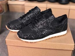 Women Shoes High Latest Quality Silver Spring Sneakers Chic Sequins Casual Sports Shoe non-slip Rubber Outsole Size 35-43 016