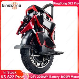 2023 Newest KingSong S22 Pro Eagle 126V 2220Wh 4000W Motor 70km/h Top Speed 20inch Off-road Tyre KS S22 Pro Electric Unicycle