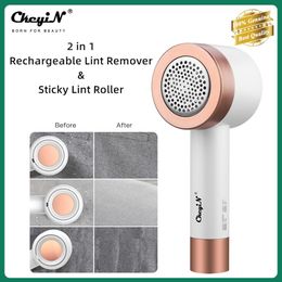 Shavers 2in1 Electric Clothes Lint Remover Stick Gluer USB Rechargeable Sweater Fuzz Fabric Shaver Pill Remover Wool Ball Trimmer Cutter