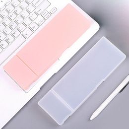 Creative Simple School Pencil Cases For Office Transparent Stationery Organiser Student Pens Box Learning Gifts Supplies
