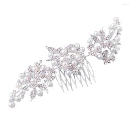 Hair Clips Decorative Combs With Shining Rhinestones Leaves Headwear For Birthday Stage Party Show Dress Up