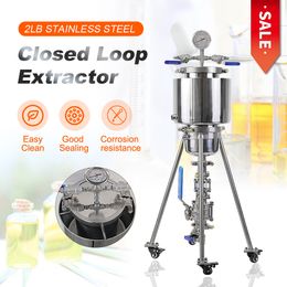 HNZXIB Laboratory Equipment 2LBS Pressure Extraction Kit SS316L Stainless Steel Material Household Extractor