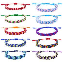 Bohemian Colorful Woven Bracelet Rainbow Bracelet Men's and Women's Friendship Bracelet Fashion Accessories Adjustable