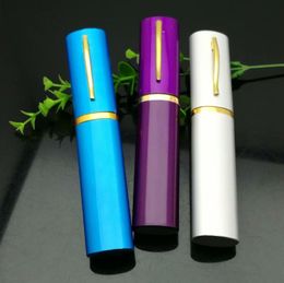 Glass Pipes Smoking Manufacture Hand-blown hookah Multi Colour mini portable pen style hookah bottle