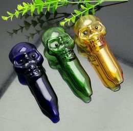 Glass Pipes Smoking Manufacture Hand-blown hookah Super large skull ghost head glass pipe