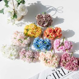 Dried Flowers 12PCS Artificial Scrapbook Wedding Bouquet Bridal Accessories Clearance New Year Christmas Home Decorations Silk Stamen