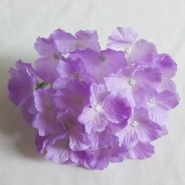 Top Artificial Flowers Hydrangea Flower Heads Wedding Party Decoration Supplies Simulation Fake Flower Head Home Decorations