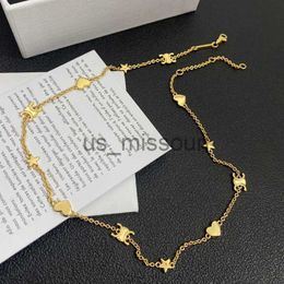 Pendant Necklaces Necklace Luxury Designer Necklaces Choker Chain CLetter Pendant Statement 18K Gold Plated Brass Copper Fashion Womens Wedding Jewel J230612