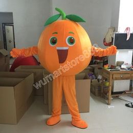 Masquerade Orange Mascot Costume Carnival Unisex Adults Outfit Adults Size Xmas Birthday Party Outdoor Dress Up Costume Props