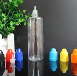 PET Dropper Bottle 100ml For E Juice 100 ml Plastic Empty Bottles With Safe Childproof Caps Thin Tip Bulk Stock 600Pcs