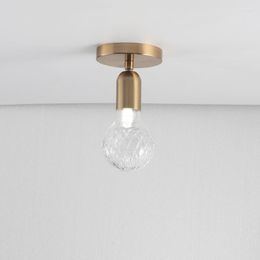 Ceiling Lights Modern Hanging Lamp Light LED Dinning Bed Room Bedroom Foyer Round Glass Ball Black Gold Nordic Simple Pendant