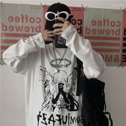 Men's T Shirts Shirt For Men Men's Clothes Summer 2023 Harajuku Long Sleeve Y2k Gothic Vintage Tees Streetwear Oversized T-shirt