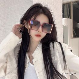 Sunglasses Spring Vintage Oversized Square For Women 2023 Designer Large Frame With Box