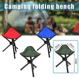 Camp Furniture Mountaineering Tri-Leg Stool Folding Camping Bench Portable Fishing Chair For SDF-SHIP