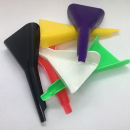 Colourful Plastic Smoking Herb Tobacco Funnel Filling Preroll Rolling Cone Horn Cigarette Maker Holder Portable Snuff Snorter Spoon Sniffer Spice Miller Shovel DHL