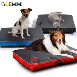 Pens Dog Mattress Waterproof Oxford Dog Beds For Medium Large Dogs Comfortable All Season Use Paw Pattern Pet Cat Mat