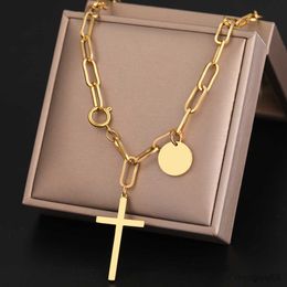 Pendant Necklaces Stainless Steel Necklace Heart Star Acacia Bean Pendants Layered Chains Fashion Goth Male For Women Jewellery Party Gifts R230612