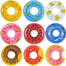 Inflatable Floats Tubes 2/5 mini dolls swimming Buoy ring toys mixed style summer bath Personal flotation device house Barbie doll accessories P230612