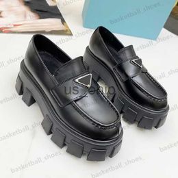 Dress Shoes Designer Men Women Loafer Derby Dress Shoes Monolith Chocolate Glossed Leather Loafers Black Sneakers Brushed Platform Sneakers Sizes 3546 J230612