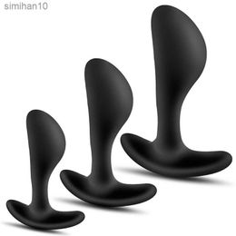 3pcs Kit Anal Plug Buttplug Training Set Anus Sex Toys Gay Male Prostate Massager Masturbator Exotic Women Sexy Products L230518