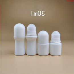 30ML White Plastic Roll-on Desodorante Bottles Aromatherapy Parfum Men Essential Oil Vial Refillable Cosmetic Containers 50pcsgoods Uxiku