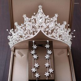 Hair Clips 2023 Bride Wedding Headdress Crown Dress White Gauze Accessories European And American Atmospheric