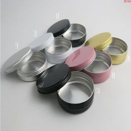 50 x 100g Aluminium jar metal for cream powder gel use 333 oz cosmetic bottles 100ml containergood Hdkxj