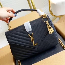 Designer Bag Women's Caviar Handbag Shoulder Black Calfskin Classic Diagonal Stripe Crossbody Bag Handbagstore888