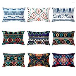 Pillow 30x50cm Bohemian Style Pillowcase Ethnic Sofa Cover Soft Living Room Lumbar Waist Body Case Home Decorative