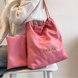 Design Sense Bag Women's Summer New Lingge Chain Shoulder Bag Bucket Bag Popular This Year 60% Factory Outlet sale