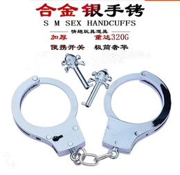 Handcuffs Stainless steel metal shackles Alternative toys sm sex toys handcuffs for men and women