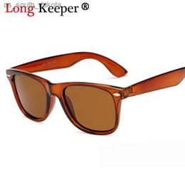 Long Keeper Brand Mens Polarized Sunglasses Women Square Mirror Sun Glasses Male Driving Classic Unisex gafas Gafas UV400 L230523