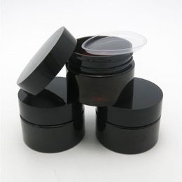 50 x 30g Empty Dark Amber Pet Skin Care Cream Jar With Plastic Lids with Insert 1oz Cosmetic Container Irwmt