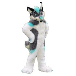 2023 brand new higi Husky Dog Fox Long Fur Mascot Costume Walking Costume Walking Halloween Set Party Costume