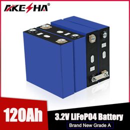 120Ah LiFePO4 Battery 2/4/6PCS Deep Cycle Lithium Iron Phosphate Battery DIY 12V 24V Boat Golf Cart Forklift Rechargeable Cell