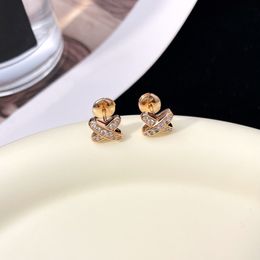 Fashion Designer Earrings Luxury Women Letter X Studs Earring for Wedding Party Jewerlry Accessories