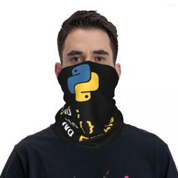 Scarves Python Programmer Coder Bandana Neck Cover Merch Wrap Scarf Warm Cycling Running For Men Women Adult Washable