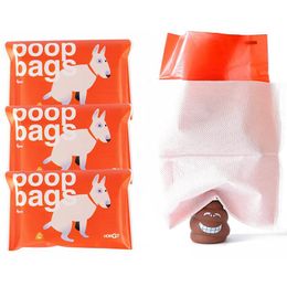 Bags Biodegradable Pet Dog Poop Bag Leak Proof Dog Waste Bag No Touch Feeling Dual Tier Large Thick Walking Outdoor for Puppy Dog Cat