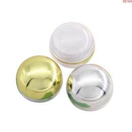 100Pcs 5g Round Cap Eye Shadow gold Empty Jar Pot Makeup Face Cream Container Portable Cosmetic Refillable Bottlesgood qty Lejev