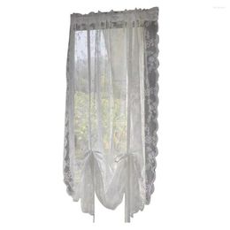 Curtain Soft Texture Classic Style Multipurpose Window Drape White Floral Lace Tulle Household Supplies