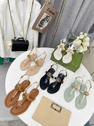 SANDALO DONNA DOPPIO PERIZOMA Sandali più nuovi Scarpe da donna Summer Beach Indoor Outdoor Slide Flat Classic Slide Sandal