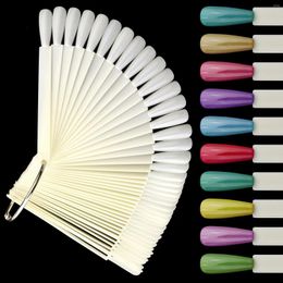 False Nails 50pcs Clear Nature Tips For Nail Art Display Coffin Ballerina Style Swatch Polish Stand Practice Manicure Tools