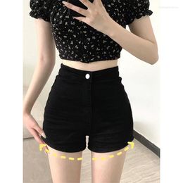 Women's Jeans Summer Small High Waist Denim Skinny Shorts Women 2023 Sexy Black Tight Short Pants Female American Retro Casual Bodycon