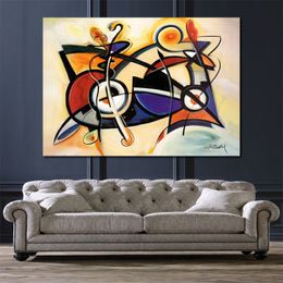 Handmade Abstract Oil Painting on Canvas Combo Vibrant Wall Art Masterpiece for Office