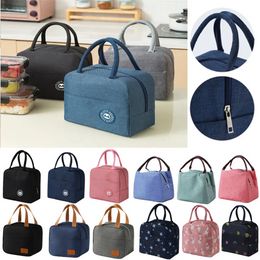 Portable Cooler Bag Ice Pack Insulated Thermal Food Picnic Bags Pouch Multi-pattern G0612