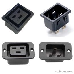 Power Plug Adapter High quality Black 250V universal Panel Mount adaptor plug socket Industrial power R230612